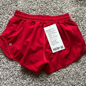 Brand new Lululemon hotty hot shorts